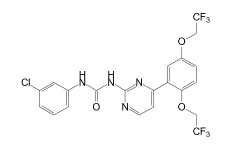 1-{4-[2,5-bis(2,2,2-trifluoroethoxy)phenyl]-2-pyrimidinyl}-3-(m-chlorophenyl)urea