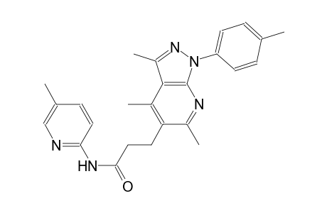 1H-pyrazolo[3,4-b]pyridine-5-propanamide, 3,4,6-trimethyl-1-(4-methylphenyl)-N-(5-methyl-2-pyridinyl)-