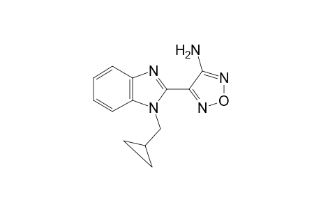 4-(1-Cyclopropylmethyl-1H-benzoimidazol-2-yl)-furazan-3-ylamine
