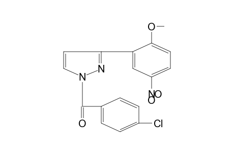 1-(p-chlorobenzoyl)-3-(2-methoxy-5-nitrophenyl)pyrazole