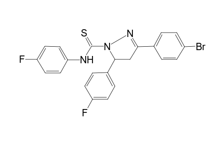 3-(4-bromophenyl)-N,5-bis(4-fluorophenyl)-4,5-dihydro-1H-pyrazole-1-carbothioamide