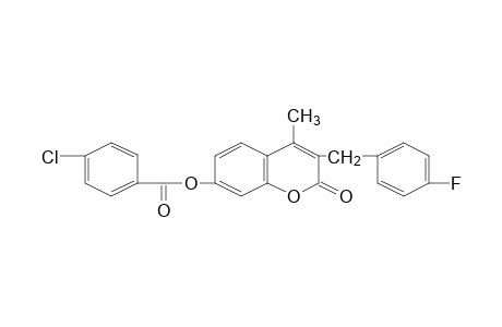 3-(p-fluorobenzyl)-7-hydroxy-4-methylcoumarin, p-chlorobenzoate