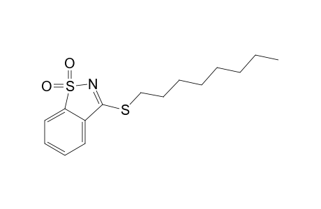 3-(octylthio)-1,2-benzisothiazole, 1,1-dioxide