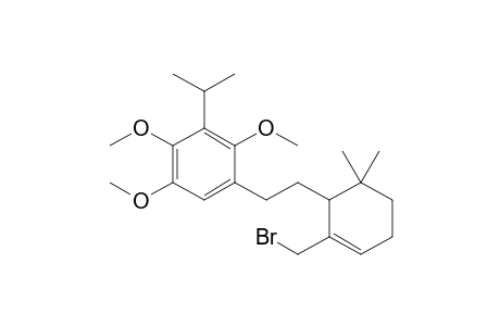 1-[2-[2-(BROMOMETHYL)-6,6-DIMETHYLCYCLOHEX-2-EN-1-YL]-ETHYL]-3-ISOPROPYL-2,4,5-TRIMETHOXYBENZENE
