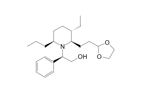 (2R)-2-[(2R,3S,6S)-2-[2-(1,3-dioxolan-2-yl)ethyl]-3-ethyl-6-propyl-1-piperidinyl]-2-phenylethanol