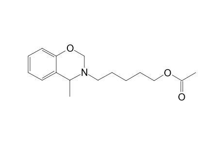 5-(4-Methyl-2,4-dihydro-1,3-benzoxazin-3-yl)pentyl acetate