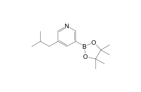 3-Isobutyl-5-(4,4,5,5-tetramethyl-1,3,2-dioxaborolan-2-yl)pyridine