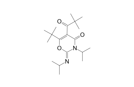 6-TERT.-BUTYL-3-ISOPROPYL-2-(ISOPROPYLIMINO)-5-PIVALOYL-1,3-OXAZIN-4-ONE