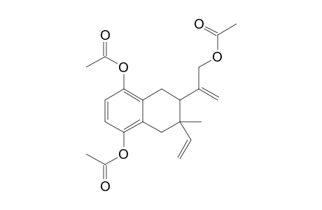 1,4-Naphthalenediol, 6-[1-[(acetyloxy)methyl]ethenyl]-7-ethenyl-5,6,7,8-tetrahydro-7-methyl-, diacetate