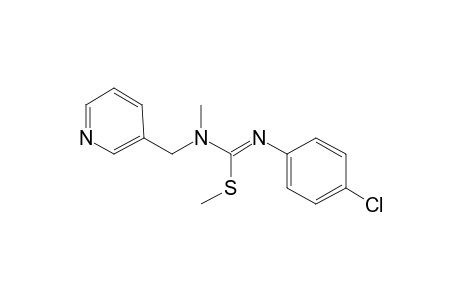 N'-(4-Chlorophenyl)-N-methyl-N-(pyridin-3-ylmethyl)carbamimidothioic acid, methyl ester