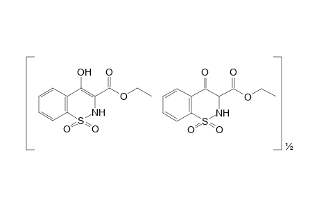 4-hydroxy-2H,1,2-benzothiazine-3-carboxylic acid, ethyl ester, 1,1-dioxide