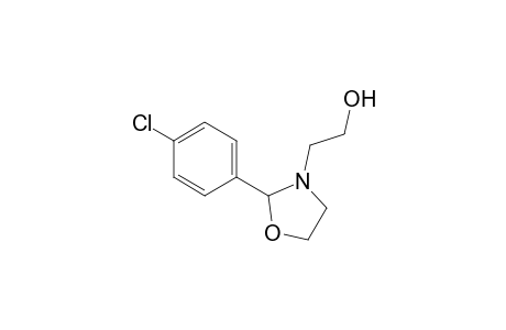 2-(p-chlorophenyl)-3-oxazolidineethanol