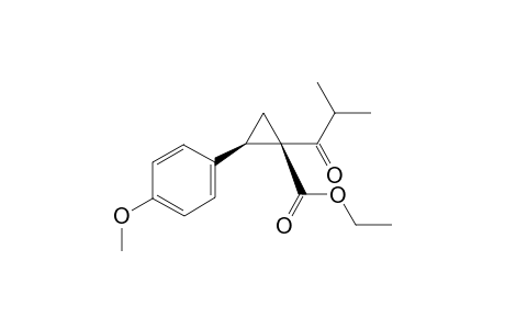 Ethyl (1R,2R)-1-isobutyryl-2-(4-methoxyphenyl)cyclopropane-1-carboxylate