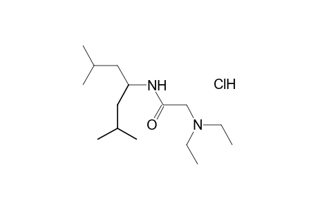 2-(diethylamino)-N-(1-isobutyl-3-methylbutyl)acetamide, monohydrochloride