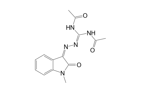 N,N'-DIACETYL-(1,2-DIHYDRO-1-METHYL-2-OXO-3H-INDOL-3-YLIDENE)-HYDRAZINE-CARBOXIMID-AMIDE