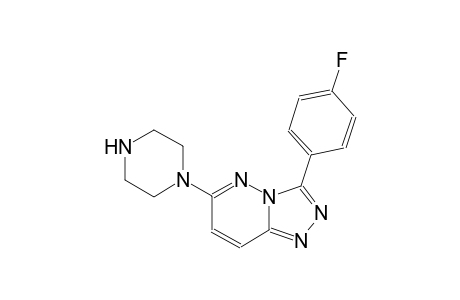 [1,2,4]triazolo[4,3-b]pyridazine, 3-(4-fluorophenyl)-6-(1-piperazinyl)-