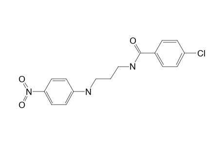 4-Chloranyl-N-[3-[(4-nitrophenyl)amino]propyl]benzamide