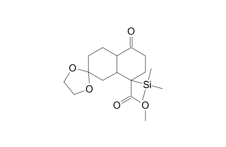 Methyl 7-ethylenedioxydecahydro-4-oxo-1-(trimethylsilyl)naphthalen-1-carboxylate