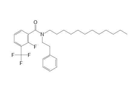 Benzamide, 2-fluoro-3-trifluoromethyl-N-(2-phenylethyl)-N-dodecyl-