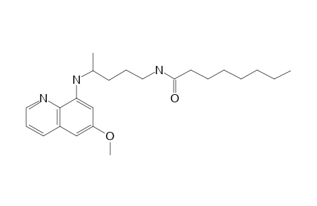 Octanamide, N-(4-((6-methoxy-8-quinolinyl)amino)pentyl)-