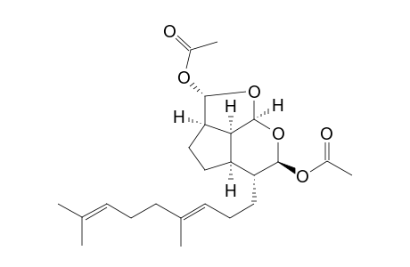 (2S,2aR,4aR,5R,6S,7aR,7bS)-5-[(3E)-4,8-Dimethyl-3,7-nonadienyl]-2a,3,4,4a,5,6,7a,7b-octahydro-2H-1,7-dioxacyclopenta[c,d]indene-2,6-diol diacetate