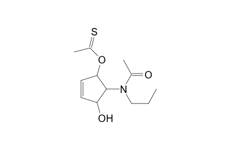 3-(Thioacetoxy)-4-(N-propyl-N-acetylamino)cyclopenten5-ol