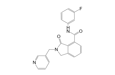 N-(3-fluorophenyl)-3-oxo-2-(3-pyridinylmethyl)-4-isoindolinecarboxamide