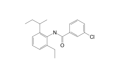 Benzamide, 3-chloro-N-[2-ethyl-6-(1-methylpropyl)phenyl]-