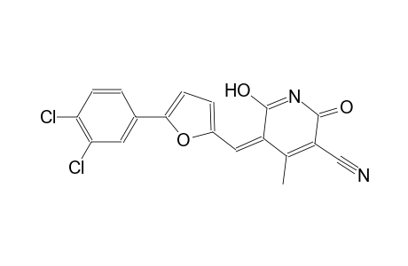 (5Z)-5-[[5-(3,4-dichlorophenyl)-2-furanyl]methylidene]-4-methyl-2,6-dioxo-3-pyridinecarbonitrile