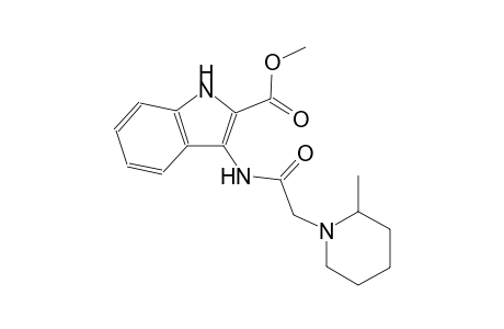 methyl 3-{[(2-methyl-1-piperidinyl)acetyl]amino}-1H-indole-2-carboxylate
