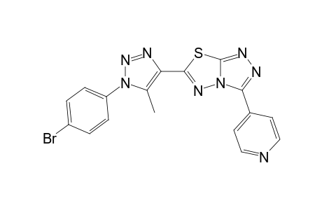 6-[1-(4-bromophenyl)-5-methyl-1,2,3-triazol-4-yl]-3-pyridin-4-yl-[1,2,4]triazolo[3,4-b][1,3,4]thiadiazole