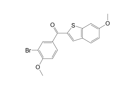(3-Bromo-4-methoxyphenyl)(6-methoxybenzo[b]thiophen-2-yl)methanone