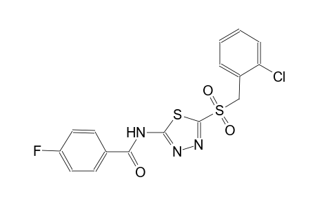 benzamide, N-[5-[[(2-chlorophenyl)methyl]sulfonyl]-1,3,4-thiadiazol-2-yl]-4-fluoro-