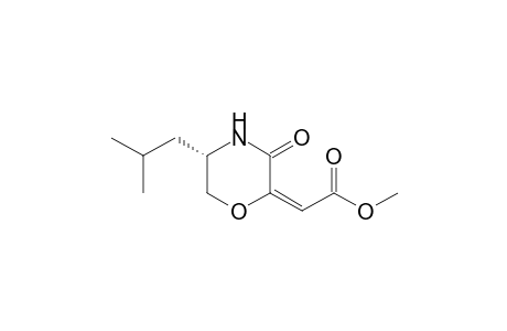 Methyl 2-((S)-5-iso-butyl-3-oxomorpholin-2-ylidene)-acetate