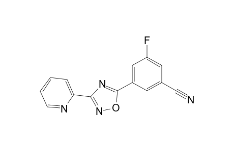 3-(2-pyridyl)-5-(3-fluoro-5-cyanophenyl)-1,2,4-oxadiazole