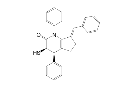 (3R,4R)-7-((E)-Benzylidene)-3-mercapto-1,4-diphenyl-1,3,4,5,6,7-hexahydro-2H-cyclopenta[b]pyridin-2-one