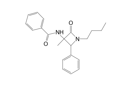 Azetidin-2-one, 3-benzamido-1-butyl-3-methyl-4-phenyl-