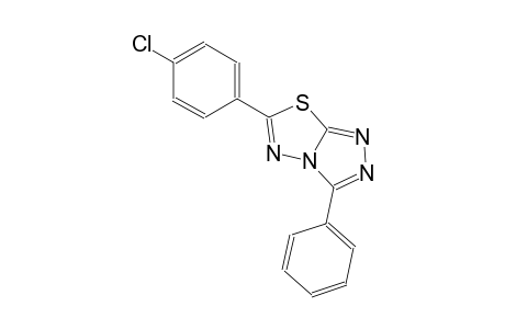 6-(4-chlorophenyl)-3-phenyl[1,2,4]triazolo[3,4-b][1,3,4]thiadiazole