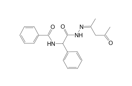 N-[2-keto-2-[(N'Z)-N'-(3-keto-1-methyl-butylidene)hydrazino]-1-phenyl-ethyl]benzamide