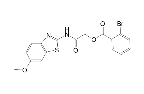 2-[(6-Methoxy-1,3-benzothiazol-2-yl)amino]-2-oxoethyl 2-bromobenzoate