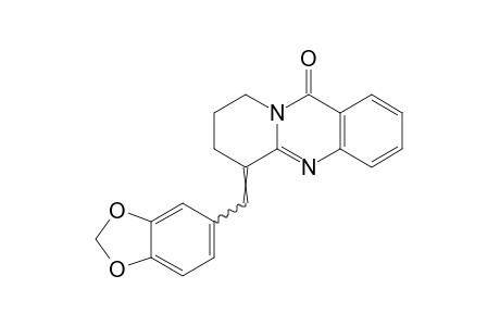 6-piperonylidene-6,7,8,9-tetrahydro-11H-pyrido[2,1-b]quinazolin-11-one