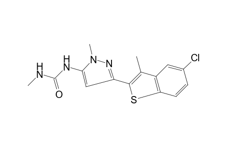 1-[3-(5-chloro-3-methylbenzo[b]thien-2-yl)-1-methylpyrazol-5-yl]-3-methylurea