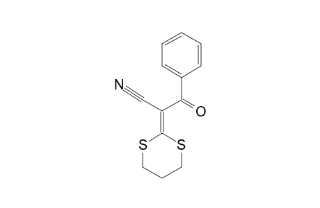 2-(1,3-Dithian-2-ylidene)-3-keto-3-phenyl-propionitrile