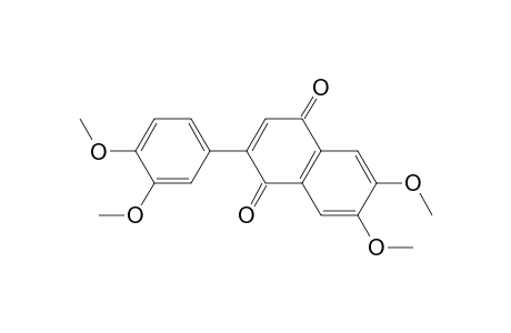 2-(3',4'-Dimethoxyphenyl)-6,7-dimethoxy-1,4-dihydro-3-hydroxy-1,4-naphthalenedione