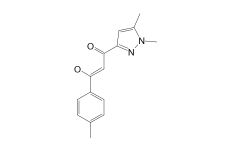 (Z)-1-(1,5-DIMETHYL-1H-PYRAZOL-3-YL)-3-HYDROXY-3-PARA-TOLYLPROP-2-EN-1-ONE