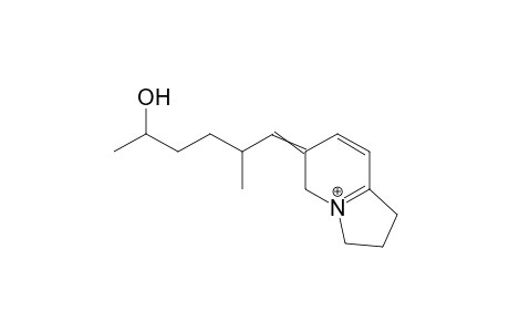 5-methyl-6-(1,2,3,5-tetrahydroindolizin-4-ium-6-ylidene)hexan-2-ol