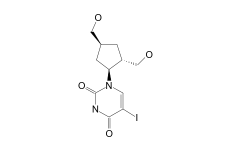 (+/-)-1-[(1-BETA,2-ALPHA,4-BETA)-2,4-BIS-(HYDROXYMETHYL)-CYCLOPENTYL]-5-IODO-1,2,3,4-TETRAHYDROPYRIMIDINE-2,4-DIONE