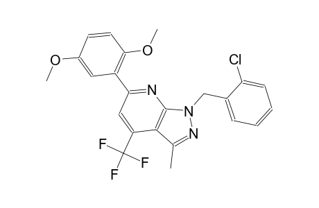 1H-pyrazolo[3,4-b]pyridine, 1-[(2-chlorophenyl)methyl]-6-(2,5-dimethoxyphenyl)-3-methyl-4-(trifluoromethyl)-