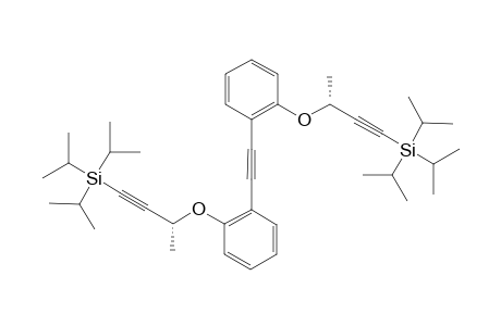 (-)-{Ethyne-1,2-diylbis[benzene-2,1-diyloxy(3R)but-1-yne-3,1-diyl]}bis[tris(1-methylethyl)silane]