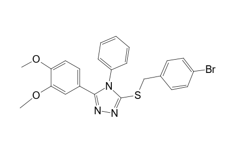 4H-1,2,4-triazole, 3-[[(4-bromophenyl)methyl]thio]-5-(3,4-dimethoxyphenyl)-4-phenyl-